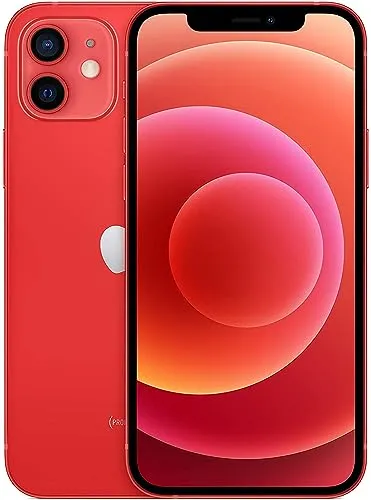 Apple iPhone 12, 64GB, (Product)Red - Generalüberholt - Simlockfreies Handy mit 64GB Speicher, generalüberholt und in auffälligem (Product)Red Design, ideal für alle, die Qualität und Stil suchen.