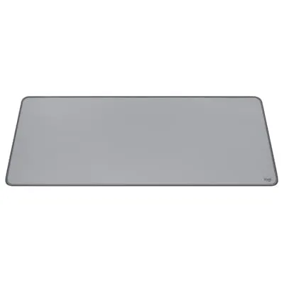 Logitech Desk Mat Studio Series Mittelgrau - Spritzwassergeschützt, rutschfest und ideal für ein ordentliches Arbeitsumfeld