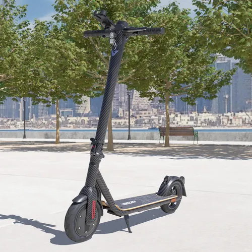 Viron E-Scooter XI-700-S - Carbon, Straßenzulassung - E-Scooter mit 500 Watt Elektromotor, führerscheinfrei und ideal für stressfreies Fahren in der Stadt. Optional mit Plakette & Versicherungsschutz.
