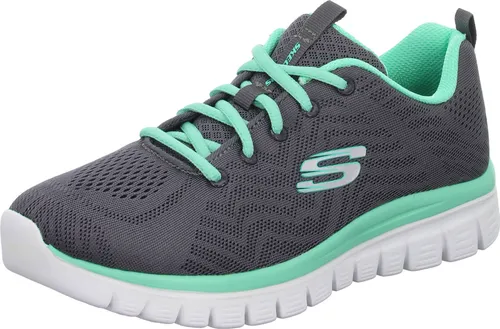 Skechers Graceful Get Connected Grau CCGR EU 37 - Sneaker mit Memory Foam Einlegesohle für optimalen Tragekomfort, ideal für Sport und Alltag. Stylisches Design aus atmungsaktivem Skech Knit Mesh.