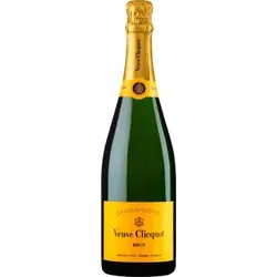 Champagner Veuve Clicquot - Brut Carte Jaune - Weine: Ein luxuriöser Champagner mit feinen Bläschen und Noten von weißen Früchten, perfekt für festliche Anlässe.