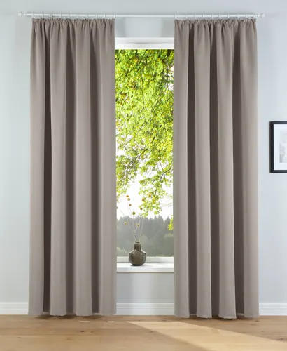 Otto Home Verdunkelungsvorhang "Solana" 245 cm, beige (sand) - Gestalte dein Zuhause stilvoll mit dem Verdunkelungsvorhang "Solana" von OTTO home. Der hochwertige Stoff bietet zuverlässige Verdunkelung und trägt zu einem angenehmen Raumklima bei. Ideal für Wohn- und Schlafbereiche.