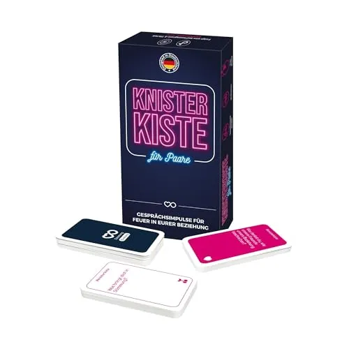 ATM Gaming Knisterkiste für Paare – das Spiel für intime Momente - Gesellschaftsspiel für Paare, fördert Kommunikation und Nähe durch kreative Aufgaben und spannende Herausforderungen.