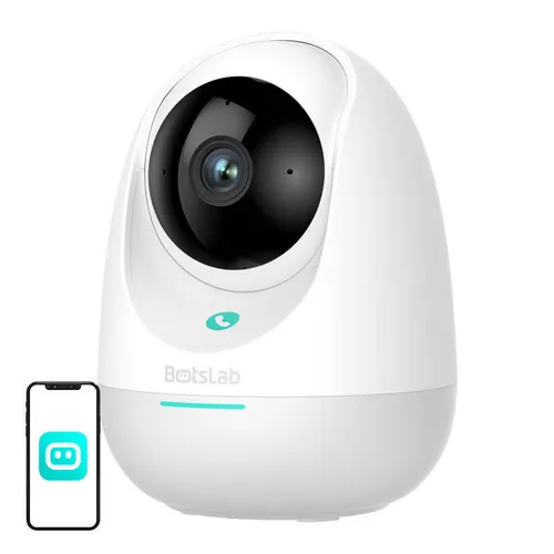 Wisam 360° WiFi Überwachungskamera 3MP - Überwachungskamera für den Innenbereich mit 360° Drehung und 3MP Auflösung. Intelligentes Tracking und Nachtsichtfunktion sorgen für umfassende Sicherheit und Kontrolle über Ihr Zuhause.