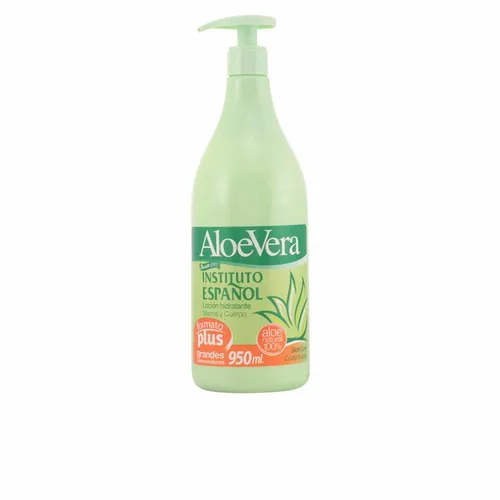 Instituto Español Aloe Vera beruhigende Hautmilch 950 ml - Körpercremes für Damen, spendet intensive Feuchtigkeit und regeneriert trockene Haut, zieht schnell ein und hinterlässt ein geschmeidiges Hautgefühl.