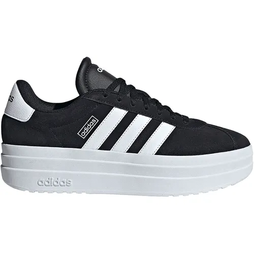 adidas Damen VL Court Bold Shoes - Stylische Sneakers in Core Black/Cloud White - Damen-Sneaker mit regulärer Passform, aus hochwertigem Leder und Gummiaußensohle für optimalen Komfort und Langlebigkeit.