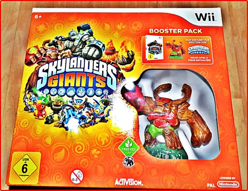 NEU/OVP WII SKYLANDERS GIANTS BOOSTER PACK+3 EXTRAFIGUREN *DEUTSCHE VERSION*