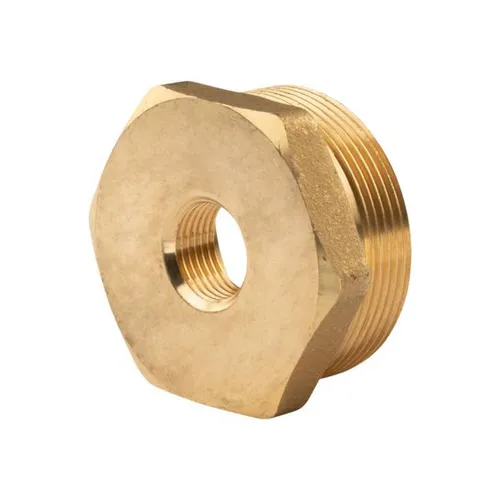 Messing Gewinde-Fitting Reduzierung 2"AG (DN 50) - 1/2"IG (DN 15) - schwere Ausf