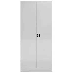 Mehrzweckschrank Spind abschließbar 1800 x 800 x 380 mm - Bürostühle: Multifunktionaler Spind mit Flügeltüren, ideal für Umkleiden und Sozialräume, bietet hohe Stabilität und flexible Nutzung durch verstellbare Fachböden und Kleiderstange.