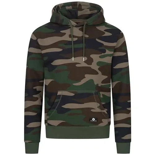 Höhenhorn Janga Hoodie Herren Camo Grün 3XL - Bequemer Kapuzenpullover aus atmungsaktiver Baumwolle für vielseitige Anlässe. Strapazierfähig und stilvoll, ideal für Freizeit und Sport. Schützt vor Wind und Regen.