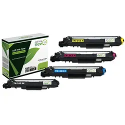 Callmenew Toner für Brother TN-243 CMYK – Hochleistungsdruck - Wiederbefüllter Toner für Brother TN-243CMYK, kompatibel mit DCP-L 3500, HL-L 3200 u.v.m. Hohe Seitenkapazität von 1000 pro Farbe für wirtschaftliches Drucken.