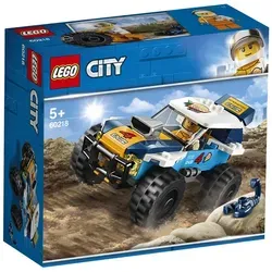 LEGO 60218 City Great Vehicles Wüsten-Rennwagen - Bauspielzeugset mit robustem Rennwagen, Dach zum Öffnen und einstellbarem Heckspoiler für optimalen Anpressdruck. Ideal für kreative Bauabenteuer ab 5 Jahren.