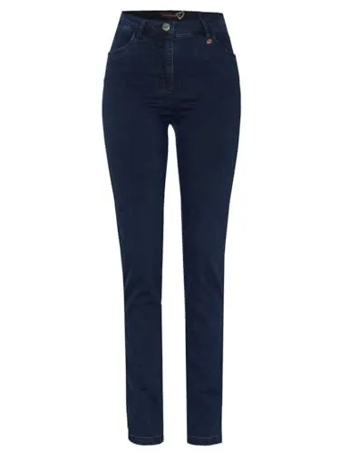 Relaxed by TONI Stoffhose Meine beste Freundin - Damen Jeanshose in Dark Blue mit Power Stretch für eine schmale Silhouette. Komfortable Taille und Invisible-Bund sorgen für optimalen Sitz und unsichtbaren Komfort.