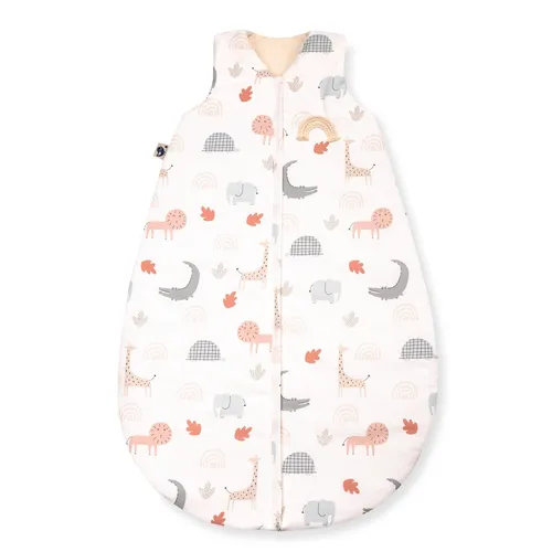 Julius Zöllner Schlafsack Organic Wild Friends 70 - Schlafsack aus 100% Bio-Baumwolle, schadstofffrei und besonders sanft zur Haut, ideal für einen erholsamen Schlaf Ihres Babys.