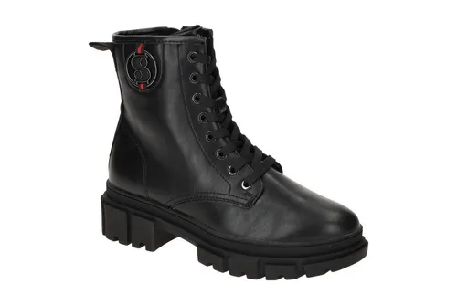 s.Oliver Damen Stiefeletten Vegan zum Schnüren, Schwarz, 39 EU - Wanderschuhe mit SOFT FOAM Sohle für maximalen Komfort, 100% vegan und ideal für stilvolle Herbstspaziergänge.