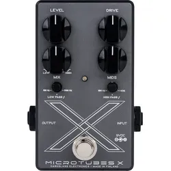 Darkglass Microtubes X Overdrive-Pedal - Vielseitiges Overdrive-Pedal für E-Bass mit präzisen Hoch- und Tiefpassfiltern. Ideal für individuelle Soundgestaltung zwischen Crunch und Fuzz.