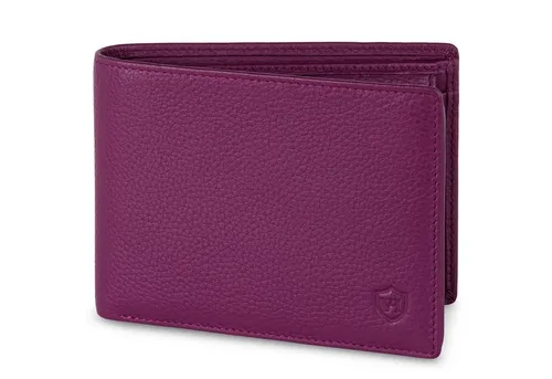 VON HEESEN Geldbörse im Querformat mit RFID-Schutz - Elegante Ledergeldbörse aus weichem, vollnarbigem Nappaleder, handgefertigt. Mit 12 Kartenfächern und RFID-Schutz für Datensicherheit. Inklusive edler Geschenkverpackung – ideal als Geschenk!