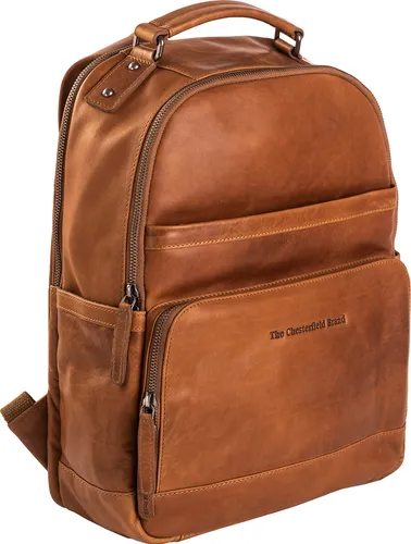 The Chesterfield Brand Austin Rucksack 14" 39 cm cognac - Vielseitiger Allrounder - Tagesrucksäcke, ideal für Arbeit und Freizeit, mit zahlreichen Fächern für optimale Organisation und praktischen Komfort.