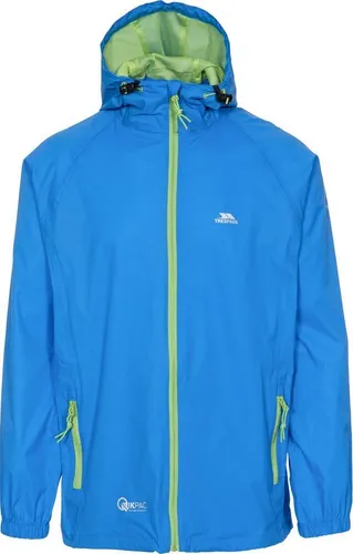 Trespass Qikpac Jacket - Kompakt Wasserdichte Regenjacke für Erwachsene, Blau (Cobalt) - Funktionsjacke mit 5.000 mm Wasserdichtigkeit und atmungsaktivem Material, ideal für Outdoor-Aktivitäten. Leicht zusammenrollbar und im Netzbeutel verstaut.