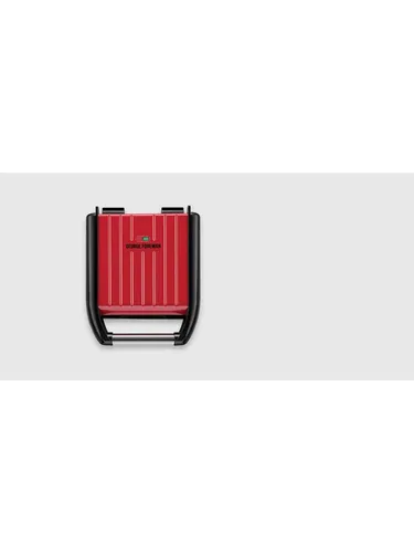 George Foreman 25030-56 Compact Grill - Rot - Elektrischer Grill mit 408 cm² Grillfläche, kompakt und ideal für kleine Küchen oder Grillpartys.