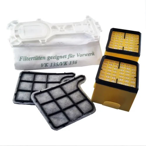 Staubsaugerbeutel + 4 Filter passend für Vorwerk Staubsauger Kobold 135 136 24