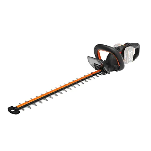 Worx Akku-Heckenschere WG286E.9 Nitro Profi - Heckenschneider mit 58 cm Schnittlänge und 27 mm Zahnabstand, ideal für präzise Schnitte und müheloses Schneiden von dichten Hecken. Akku-System für kabellosen Einsatz.
