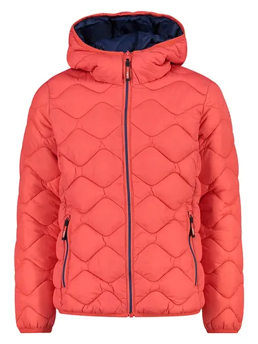 CMP KID G Jacket FIX Hood campari (C653) 164 - Funktionsjacke für Kinder, wasserabweisend und mit 'Feel Warm Flock' Wattierung für optimale Wärme ohne Volumen. Ideal für wechselhafte Wetterbedingungen.