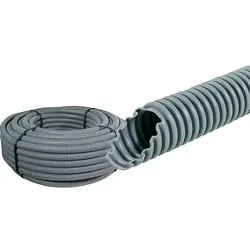 Kunststoffwellrohr MEP-FR, 750 N flammwidrig, NW 40, grau - Rolle 25 m ** 1m/1,59 EUR
