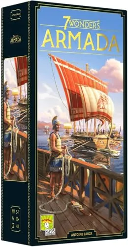 Asmodee | 7 Wonders — Erweiterung Armada — 2020 | Brettspiel | Ab 10 Jahren | 3 bis 7 Spieler