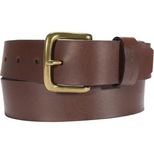 Carhartt Gürtel Bridle Leather Classic Buckle Belt, braun, 97 cm - Robuster Gürtel aus hochwertigem Zaumzeugleder mit stabiler Dornschnalle für optimale Anpassung. Ideal für alle gängigen Arbeitshosen, langlebig und stylisch.