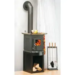 Kaminofen Globe-fire Pluto - raumluftunabhängig, Guss schwarz, 5kW - Kaminöfen, ideal für effiziente Beheizung und modernes Design, raumluftunabhängig für optimale Luftqualität.