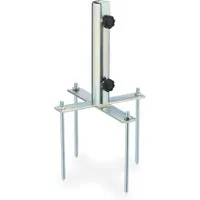Rasendorn Sonnenschirmhalter - Stabiler Schirmständer mit Erdspieß - Sonnenschirmständer aus langlebigem Eisen, ideal für sicheren Halt. Passend für Stangen mit Durchmesser von 25-40 mm, perfekt für Garten und Terrasse.
