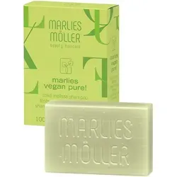 Marlies Möller Festes Melissen Shampoo 100 g - Veganes Shampoo mit beschwingtem Limone- und Grünen Tee-Duft, ideal für ein Gute-Laune-Ritual beim Haarewaschen. Reinigt zuverlässig und eignet sich auch für Männer.