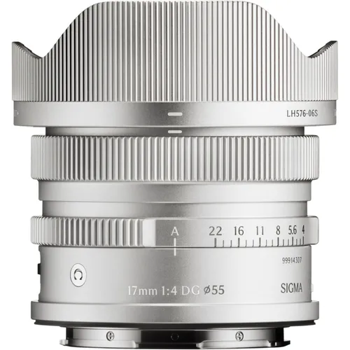 Sigma 17mm f4 DG (C) L-Mount silber - Kameraobjektive – Kompaktes Ultraweitwinkelobjektiv mit starker Leistung und geringer minimaler Fokussierentfernung für kreative Aufnahmen.