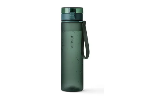 Vinsun Trinkflasche Tritan Sportflasche 1L – BPA-frei und Auslaufsicher - Praktische 1L Trinkflasche aus Tritan mit Einhand-Klicksystem. Ideal für sprudelnde Getränke und warme Tees. Robust, geschmacksneutral und perfekt für Sport, Schule oder Büro.