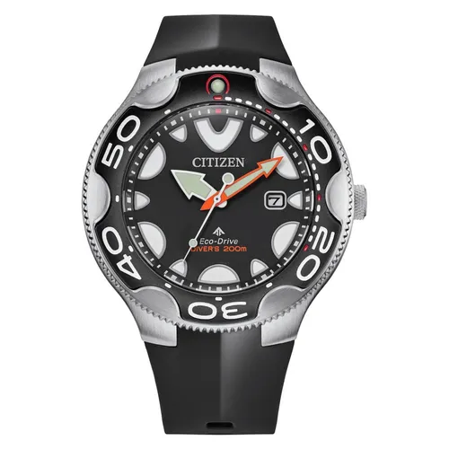 Citizen Promaster Diver "Orca" Solar Taucheruhr 46mm BN0230-04E - Armbanduhren: Hochwertige Taucheruhr mit Solarbetrieb, 200 m wasserdicht und Leuchtzeigern – perfekt für Abenteuer unter Wasser!