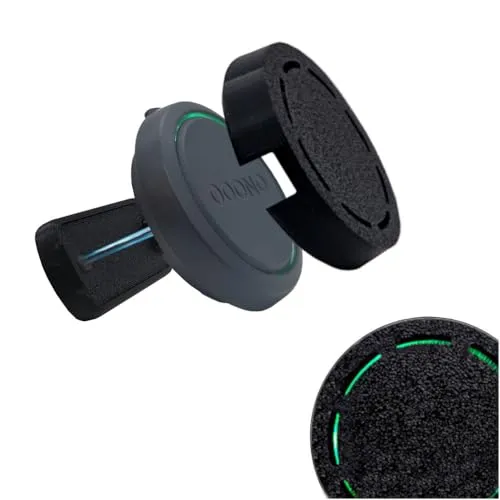 Kstar Magnetische Halterung für OOONO NO2 + Tarnkappe | Abdeckung zur Befestigung am Armaturenbrett, Selbstklebende Halterung mit 3M Klebepad, kompatibel mit OOONO NO2 - Made in Germany.