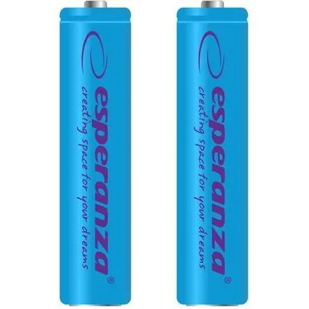 Esperanza WIEDERAUFLADBARE BATTERIEN Ni-MH AAA 1000MAH 2PCS. (2 Stk., AAA, 1000 mAh) (EZA101B)