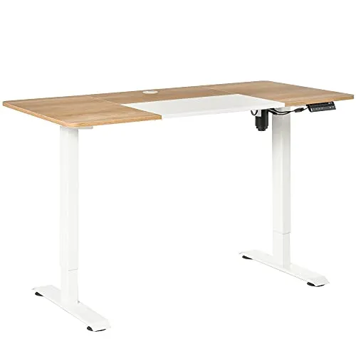Vinsetto Elektrischer Schreibtisch mit Motor - Gaming-Zubehör: Höhenverstellbarer Stehschreibtisch für ergonomisches Arbeiten, moderne Optik und Überhitzungsschutz für sicheres Gaming.