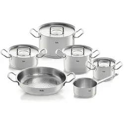 Fissler Kochtopfset Profi Collection - 6-teilig, hochwertiger Edelstahl, mit Messskala und kühlen Griffen für sicheres Kochen