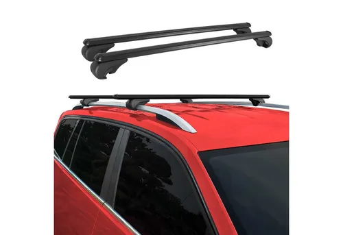 Dachträger für VW Touran 2015-2025 - Aluminium Gepäckträger Schwarz - Dachgepäckträger aus hochwertigem Aluminium, aerodynamisch und wasserdicht, ideal für Fahrräder und Skier. Mit Diebstahlschutz und einfacher Montage für maximale Flexibilität auf Reisen.