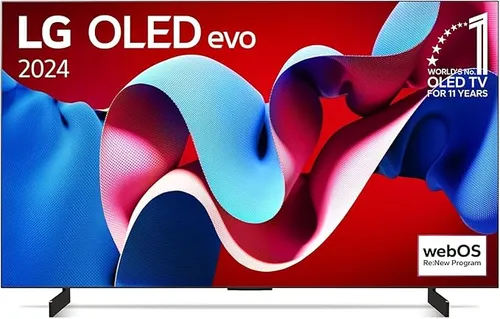 42" Flachbild TV OLED42C41LA C4 Series - 42" OLED TV, 4K UHD mit HDR und Smart TV-Funktionen für ein beeindruckendes Seherlebnis