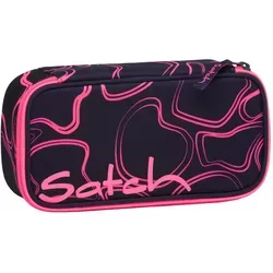 Satch Schlamperbox Pink Supreme New - Geräumiges Mäppchen mit Trennwand und vielen Fächern für einen organisierten Schulalltag