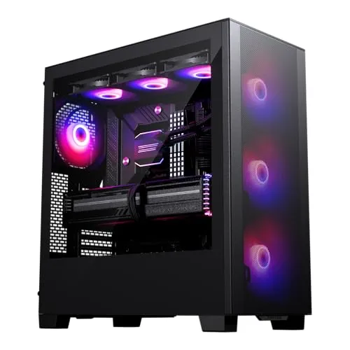 Phanteks XT Pro Ultra Satin Black - Hochwertiges PC-Gehäuse - Midi-Tower für alle Mainboard-Formate bis E-ATX, mit 4 vorinstallierten Lüftern und Platz für 10 Lüfter insgesamt, ideal für optimale Kühlung und Performance.