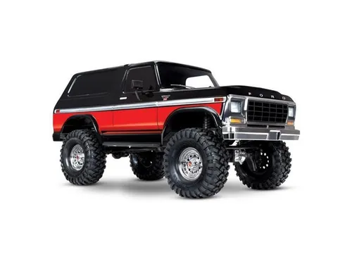 Traxxas 82046-4 TRX-4 1979er Ford Bronco - rot - RC-Modelle mit detailgetreuer Ford Bronco Karosserie, kraftvollem Titan 21T Motor und innovativen Portalachsen für überlegene Bodenfreiheit im Gelände.