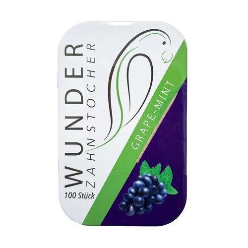 WUNDER Zahnstocher  GRAPE-MINT Dose 100 Stück
