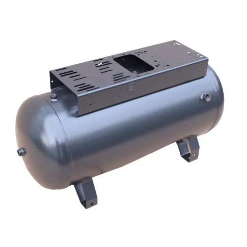 Aerotec Druckluftkessel 50 L liegend - 11 bar mit Konsole - Kompressoren, platzsparend und ideal für Werkstätten, inkl. Manometer und Sicherheitsventil für maximale Sicherheit.
