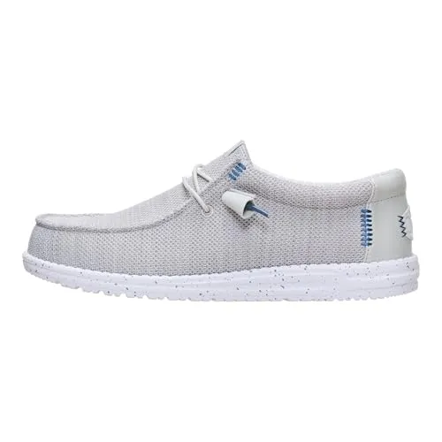 HEYDUDE Wally Stretch Sox Herren Loafers in Dawn Blue/Multi - Bequeme Herren Loafers aus dehnbarem Mesh, ideal für lässige Outfits. Elastische Schnürsenkel ermöglichen einfaches An- und Ausziehen. Perfekt für den täglichen Komfort und stilvolles Auftreten.