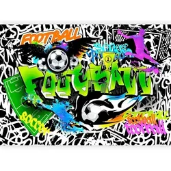 Fototapete Football Graffiti Multicolor