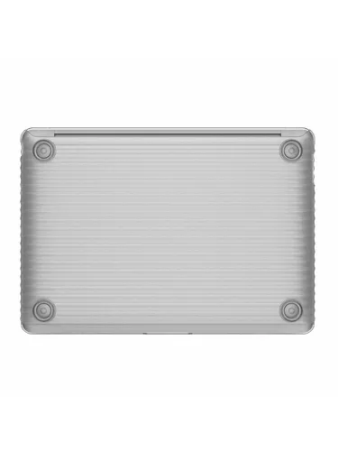 Evo Wave MacBook Pro 13" M1/M2 2020 - Clear - Schnittstellenkarten mit UV-beständigem Design, das Gelbverfärbung verhindert und hohen Aufprallschutz bietet - ideal für den Schutz Ihres MacBook.